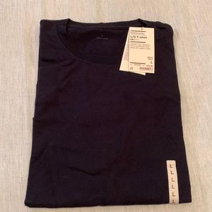Brand New MUJI Basic Cotton Long Sleeve Black T-shirt L size